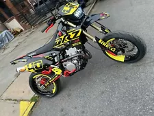 Bk Yellow Red Rise Racing Graphics Kit fits Suzuki Drz400 Drz 400 Drz400sm 400sm