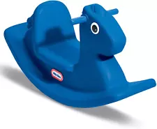 Traditional Rocking Horse Blue, 33.00L x 10.00W x 17.50"H - NO ASSEMBLY REQUIRED