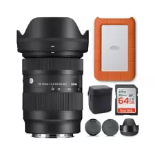 Sigma 28-70mm f/2.8 DG DN Contemporary Lens for Sony with Rugged Mini 1TB Bundle