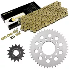 Drive Chain & Sprockets Kit for Honda CBR600F Hurricane 600 1987 1988 1989 1990 (For: 1987 Honda)