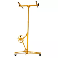 Drywall Panel hoist Drywall Lift Rolling Panel Hoist Jack Lifter 16ft yellow US