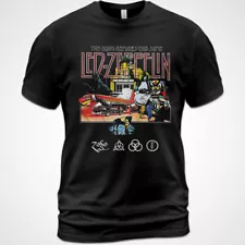 Cotton T-shirt Led Zeppelin Song Remains the Same shirt Zoso Jimmy Page Tee