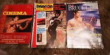 BRUCE LEE, 2 X MAGAZINES FOR SALE.exciting cinema now sold.