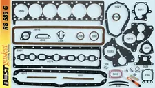 BEST Full Engine Gasket Set/Kit Head+Manifold+Rear Main Seal for GMC 302 1951-59