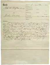 1867 Land Deed for Right-of-Way in Manticke, Delaware from John H. Clifton