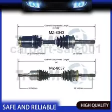 For Mazda B2600 2.6L 4WD 1987-1993 Front Set CV Axle Shaft TrakMotive 2PCS (For: Mazda B2600)