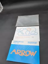 1979 Plymouth Arrow Pickup Truck Owners Manual 79 OEM