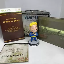 Fallout 3 Vault-tec Lunchbox Bobblehead Booklet DVD - NO GAME