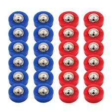 24Pcs Replacement Shuffleboard Pucks Tabletop Football Prop Roller Mini Child