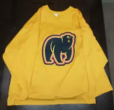 NAHL CCM Maryland Black Bears Yellow Practice Hockey Jersey Size 50 Medium