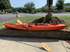 12’ Wilderness Systems Tarpon 120 Single Sit In Kayak Orange w/ Paddle