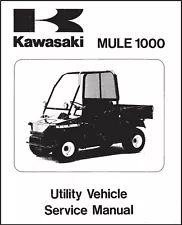 Side By Side 1000 Workshop Service Manual 1995 Kawasaki Mule 1000 KAF450-B1 1995