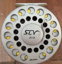 Okuma SLV 89 # 3637 fly fishing REEL, WITH LINE, NICE SHAPE.