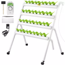 VEVOR Hydroponic Grow Kit Hydroponics System 36 Plant Sites 4 Layers 4 Pipes