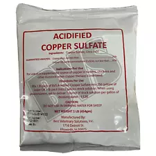 Acidified Copper Sulfate for Sour Crop in Chickens, Turkeys & Pigeons (1 Lb)