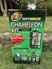 Reptile Cage - Zoo Med ReptiBreeze Chameleon Kit Open Box.