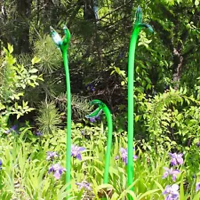 Hand Blown Glass Art Sculptures for Outdoor Yard Garden Decor