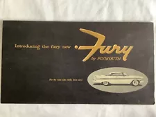 1957 Vintage Plymouth Fury Sales Brochure Booklet Introducing the fiery new Fury