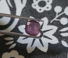 2.07Ct Natural Purple Sapphire Kashmir(Pakistan)Cushion Shape Unheated Gemstone