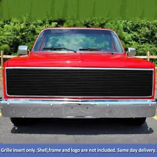 Black Upper Billet Grille Fits 1981-1987 Chevy GMC Pickup/Suburban/Blazer/Jimmy (For: 1987 Chevrolet Suburban)