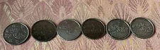 EBay Live Boston 2007 Token Coin Medal Letter ~ Lot Of 6 Coins ~ B O S T O N