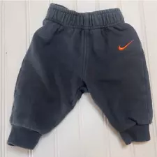 Nike Black Orange Joggers Sweatpants - Size Baby Boy's 3-6 Months