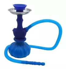 Blue Silicone and Portable hookah water vase sale narguile pipes shisha smoking