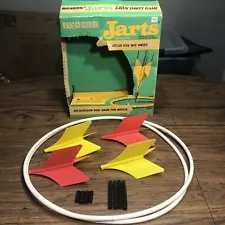 Original Regent Jarts Lawn Darts Fins, Rings & Original Box For Parts -NO METAL-