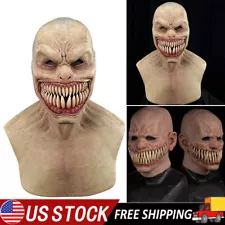 Halloween Devil Horror Mask Scary Full Head Mask Latex Cosplay Clown Face Cover