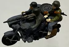 Roco Minitanks HO Scale German WWII BMW Motorcycle w/Sidecar & Extra Rider - EC