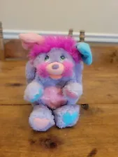 Vintage Popples Plush Pretty Bit Purple 8” Stuffed Animal 1985