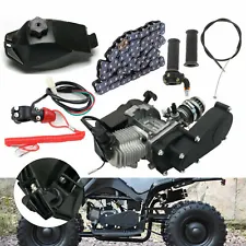 New Engine Motor Kit Pull Start For Pocket Mini Quad Bike ATV 49CC 2 Stroke SALE