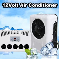 12V Split Air Conditioner 12000 BTU AC Kit Fit for Cab Semi Truck Bus Caravan RV