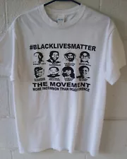 Black Lives Matter T-Shirt~Size M~Cotton~Images of 8 Notable Individuals