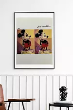 Mickey Mouse 1982 Wall Decor Art Screen Print Sign By Andy Warhol 27.5 x 34.5 cm