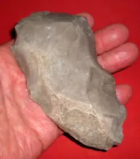 (5") American Indian (Central Texas) Flint Celt Scraper, Ancient Indian Artifact