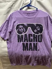 Macho Man Randy Savage Purple Sunglasses T-shirt