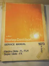 Harley-Davidson Service Manual 1970-1973 Electra Glide FL/FLH Super Glide FX