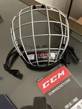 CCM Hockey Helmet Metal Face Mask FL40 Medium Silver Full Cage FL40M FL40 M