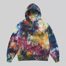 Supreme Overdyed Small Box Zip Up Hooded Sweatshirt Multicolour Large In Hand