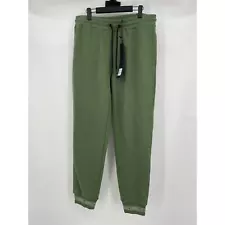 Paper Planes | NWT Men's Bronze Green Logo Jacquard Cotton Jogger Sweatpants L