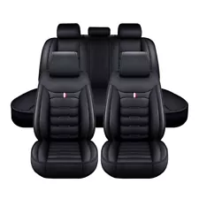 For Mini Cooper 2002-2023 Car 5 Seat Covers Front Rear Full PU Leather Protector (For: Mini)