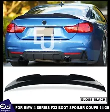 FOR BMW 4 SERIES F32 REAR BOOT TURNK HIGH KICK PSM DUCKTAIL SPOILER WING GLOSS