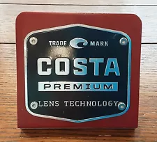 Costa Del Mar Sunglasses Signs for Counter Retail Display Metal Woodgrain Lens