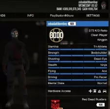 New ListingGTA MODDED ACOUNTS✅. LEVEL 1-8k 500 Million Guaranteed ð