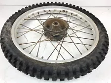 84 85 86 Yamaha IT200 IT 200 Front Wheel Rim Hub Tire Spokes 21" (For: 1986 Yamaha IT200)