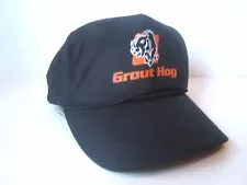 Grout Hog Hat Vintage Black Snapback Rope Baseball Cap