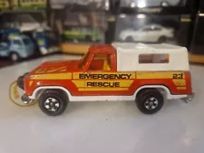 Matchbox Super Kings Plymouth Trail Duster "Emergency Rescue" - Playworn