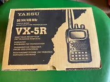 Yaesu VX-5R 50/144/430 MHz Heavy Duty FM Transceiver