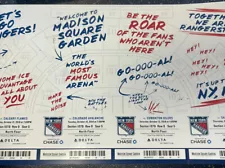 2018-19 NEW YORK RANGERS NHL TICKET STUB PICK YOUR GAME HENRIK LUNDQVIST